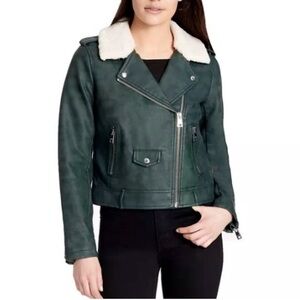 Levi's Moto Jacket Sherpa Collar Faux Leather